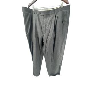 Monsieur Gray Pleated Front Trousers Dress Pants Men's Size 42R